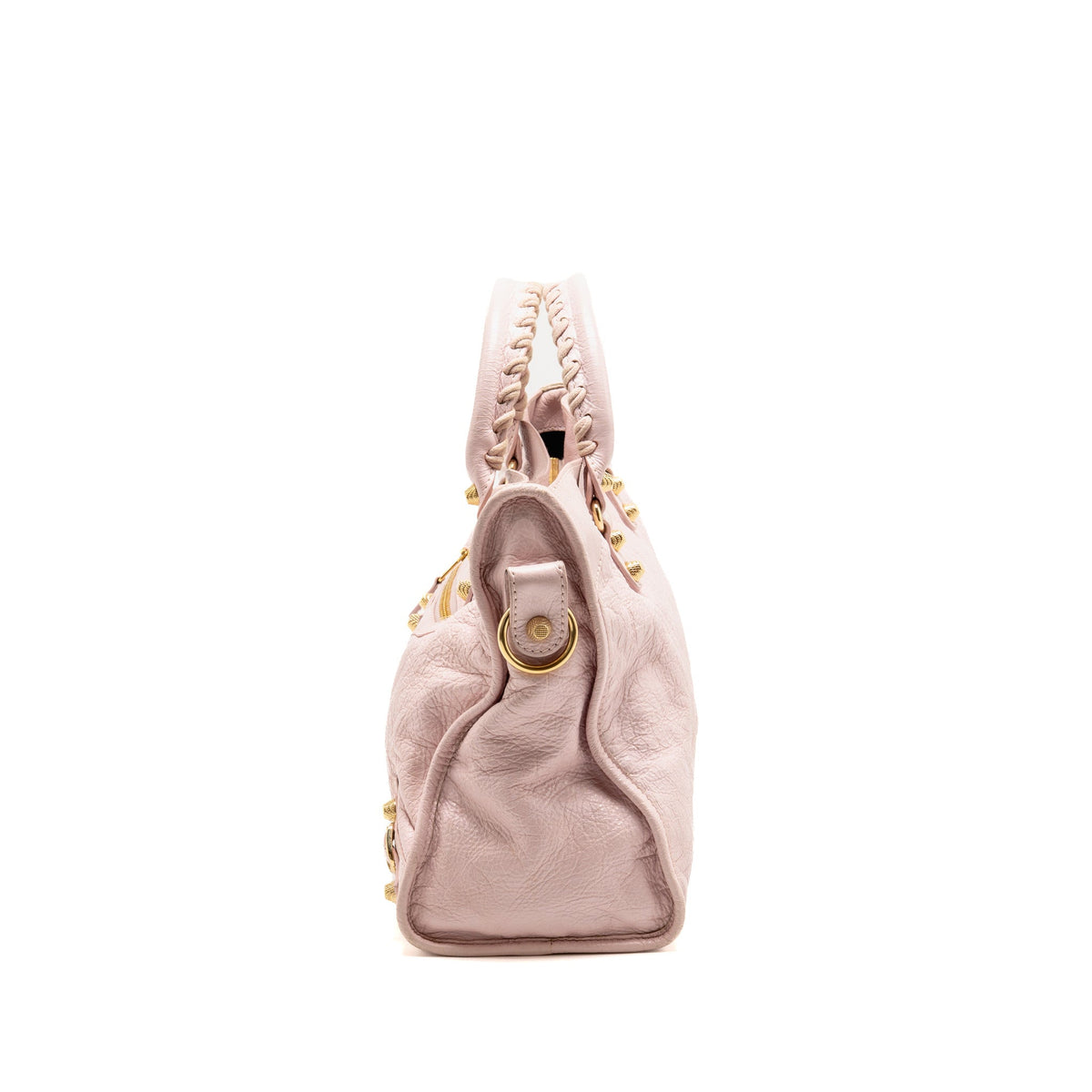 Balenciaga Classic City Bag Aged Calfskin Light Pink GHW