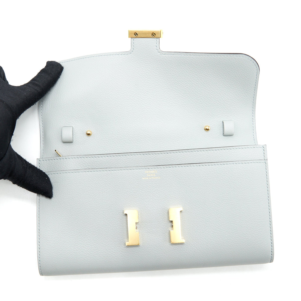 Hermes Constance To Go Evercolor 8U Bleu Glacier GHW