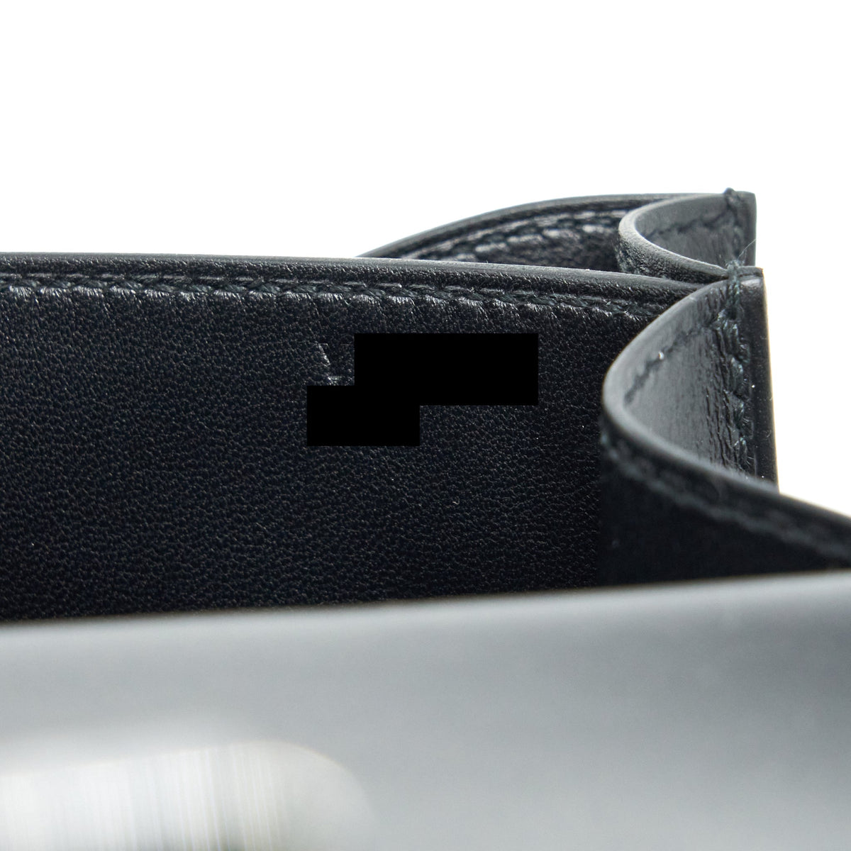 Hermes Mini Constance Monsieur Black With Lizard Buckle / Ombré
