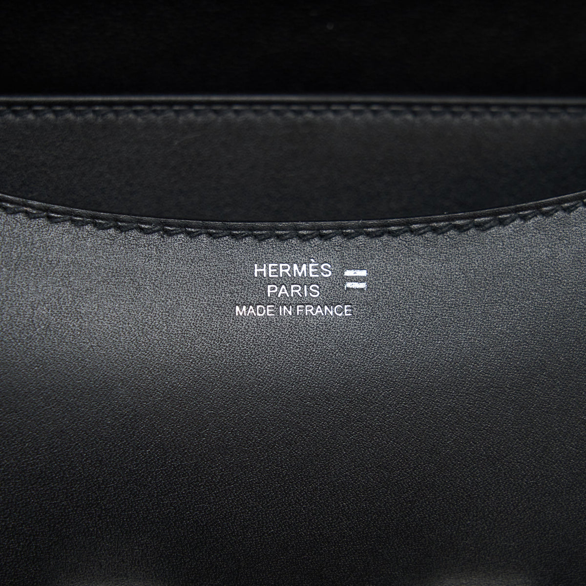 Hermes Mini Constance Monsieur Black With Lizard Buckle / Ombré