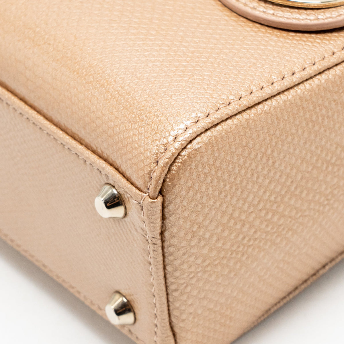 Dior mini lady dior lizard embossed calfskin dark beige LGHW