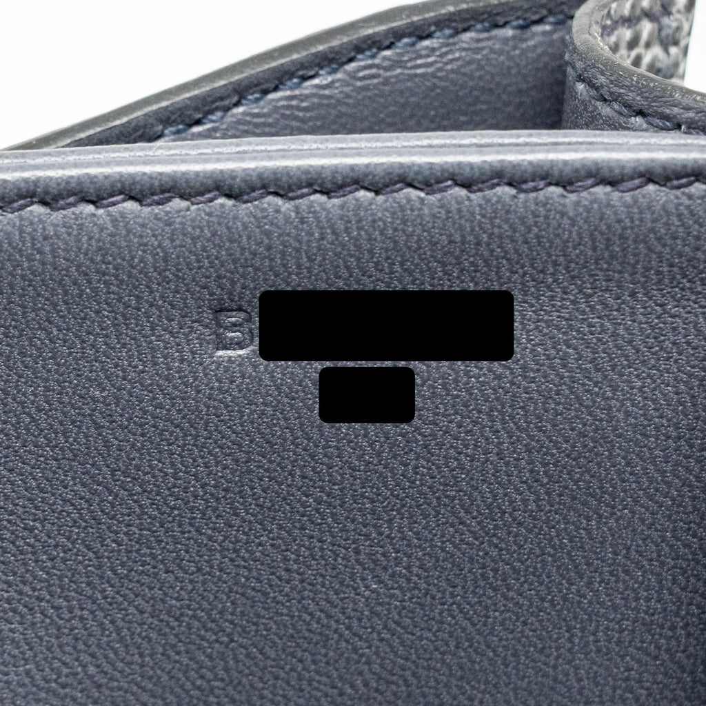HERMES MINI CONSTANCE LIZARD NILOTICUS ARDOISE SHW