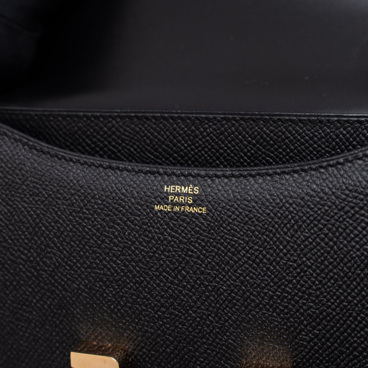 Hermes Constance Mini Epsom Black RGHW