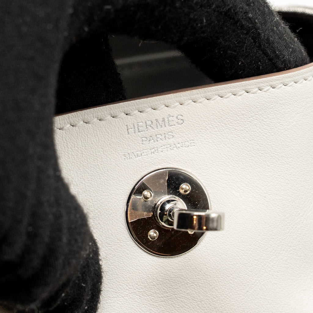 HERMES MINI LINDY SWIFT GRIS PALE / GRIS MEYER SHW