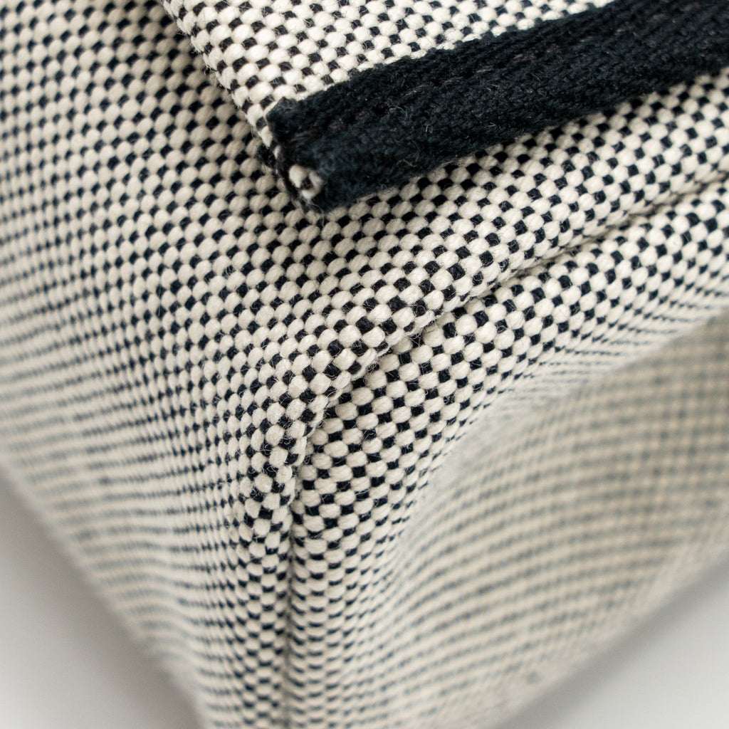HERMES HERBAG MINI CANVAS/COWHIDE BLACK/ECRU GHW