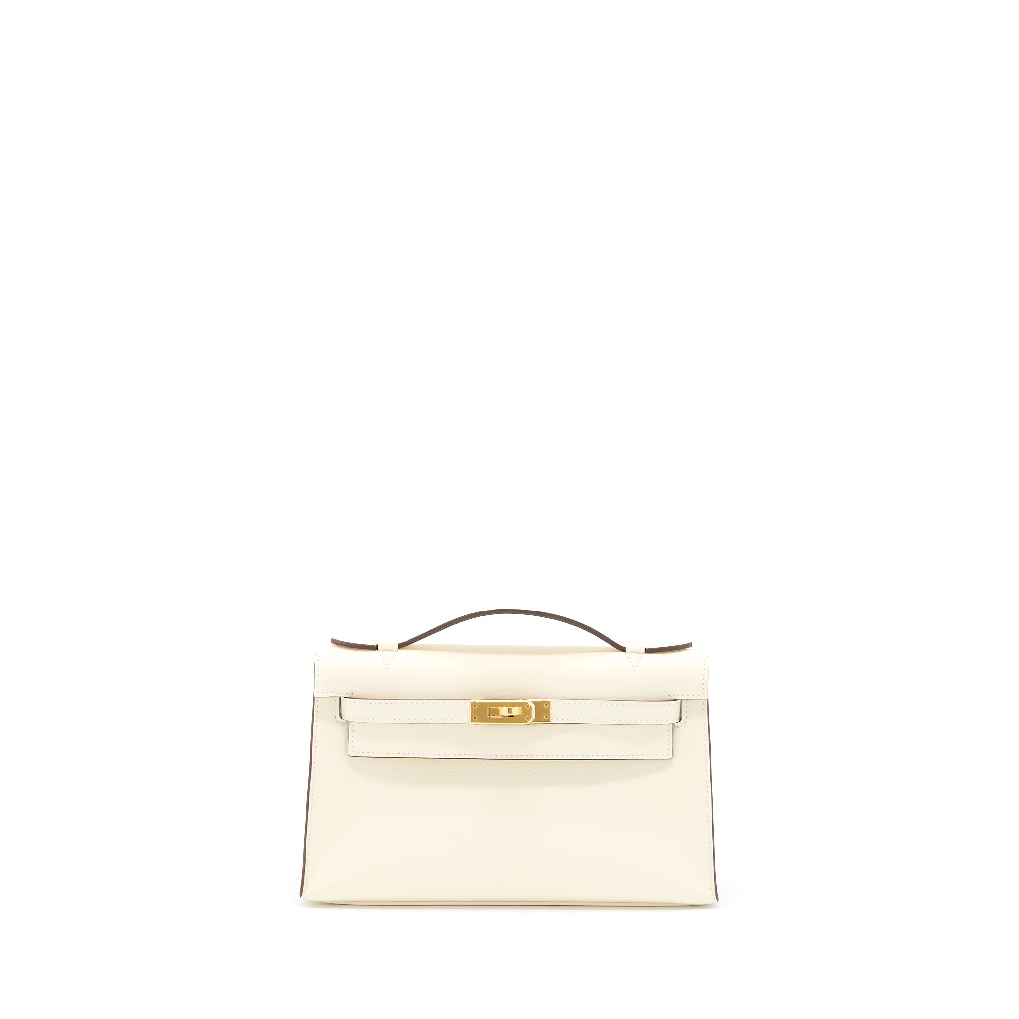 HERMES KELLY POCHETTE SWIFT NATA GHW