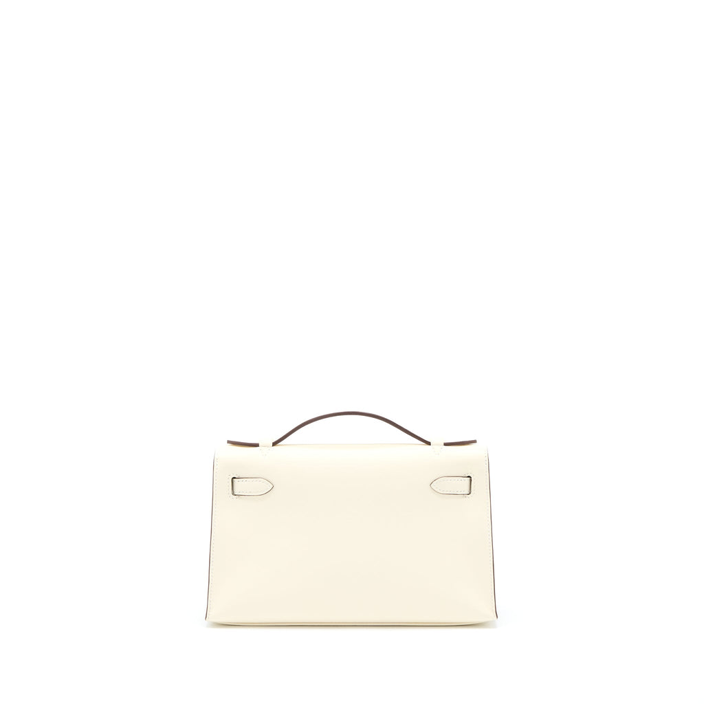 HERMES KELLY POCHETTE SWIFT NATA GHW