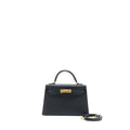 Hermes Mini Kelly II Epsom Black GHW