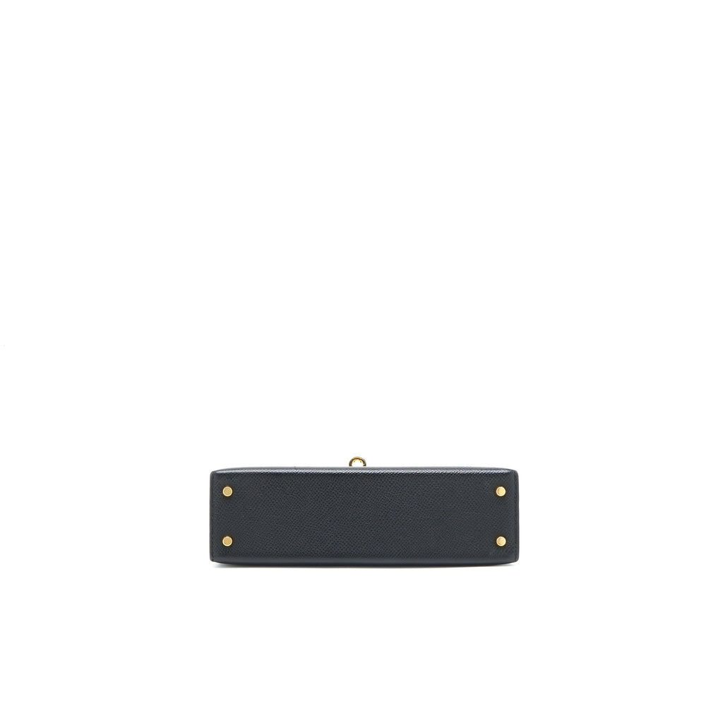 Hermes Mini Kelly II Epsom Black GHW