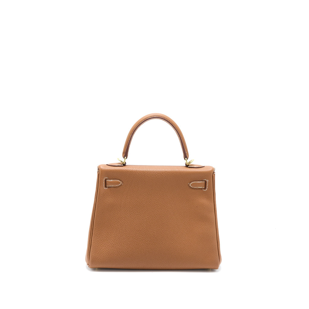 Hermes Kelly 25 Togo Gold GHW
