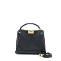 FENDI SMALL PEEKABOO ICONIC BAG CALFSKIN BLACK GHW