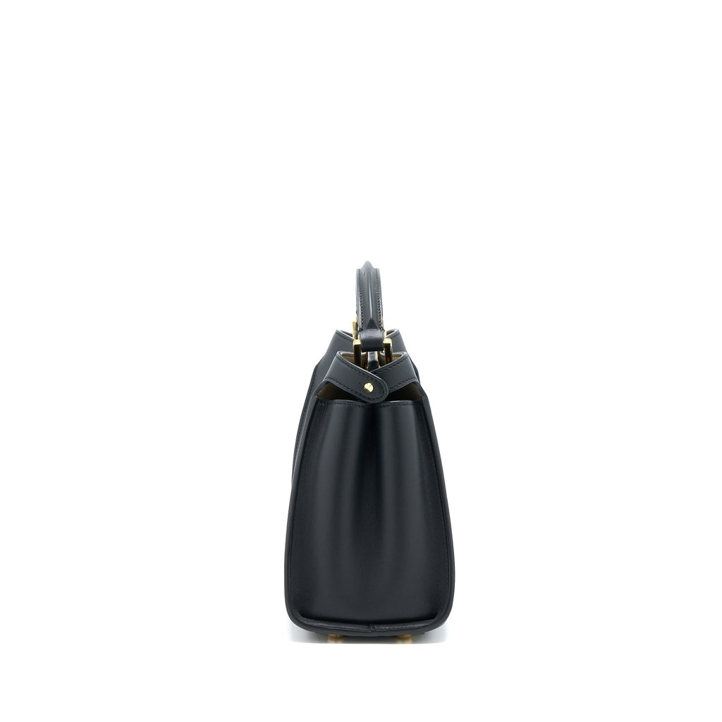 FENDI SMALL PEEKABOO ICONIC BAG CALFSKIN BLACK GHW