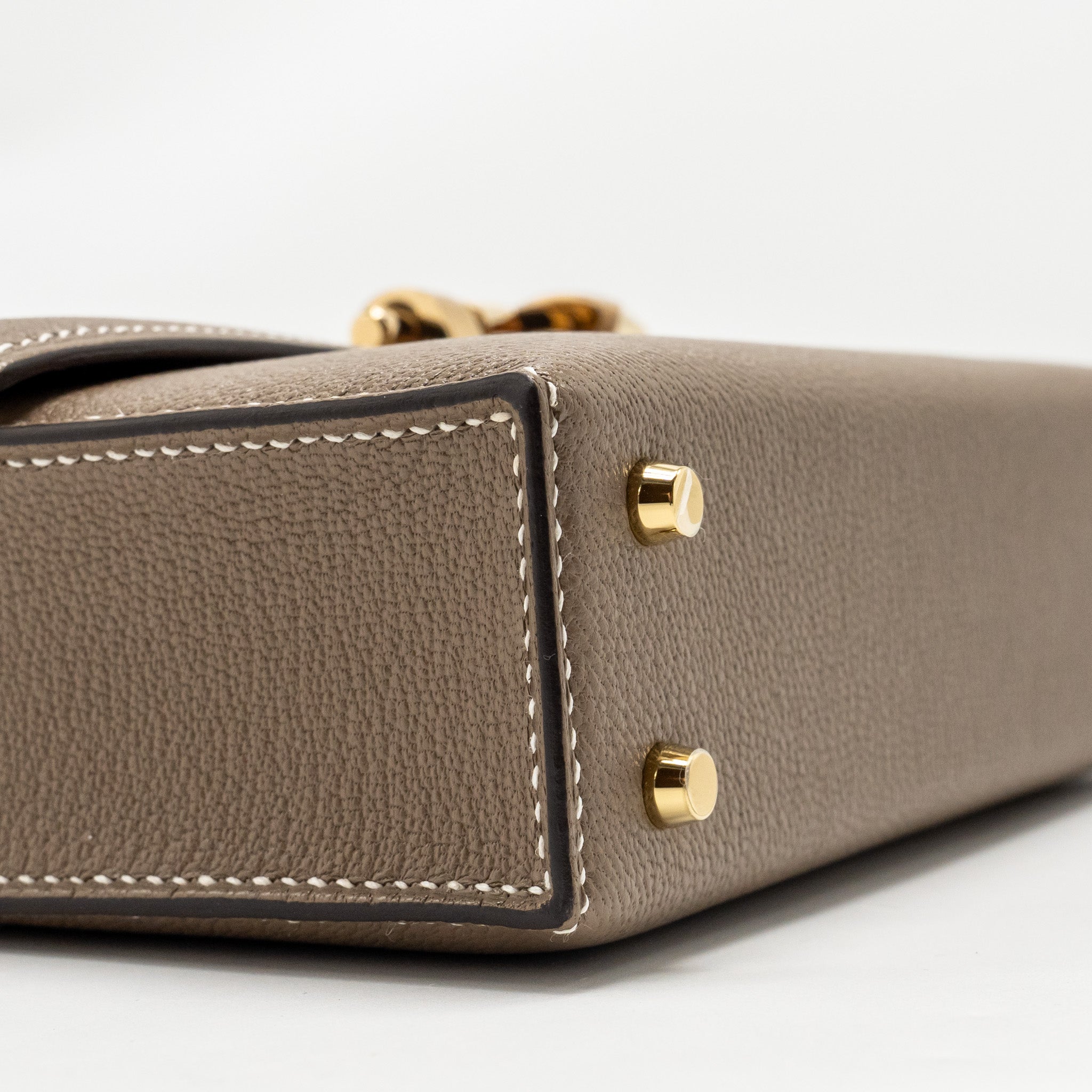 HERMES MINI VERROU CHÈVRE MYSORE ETOUPE LGHW