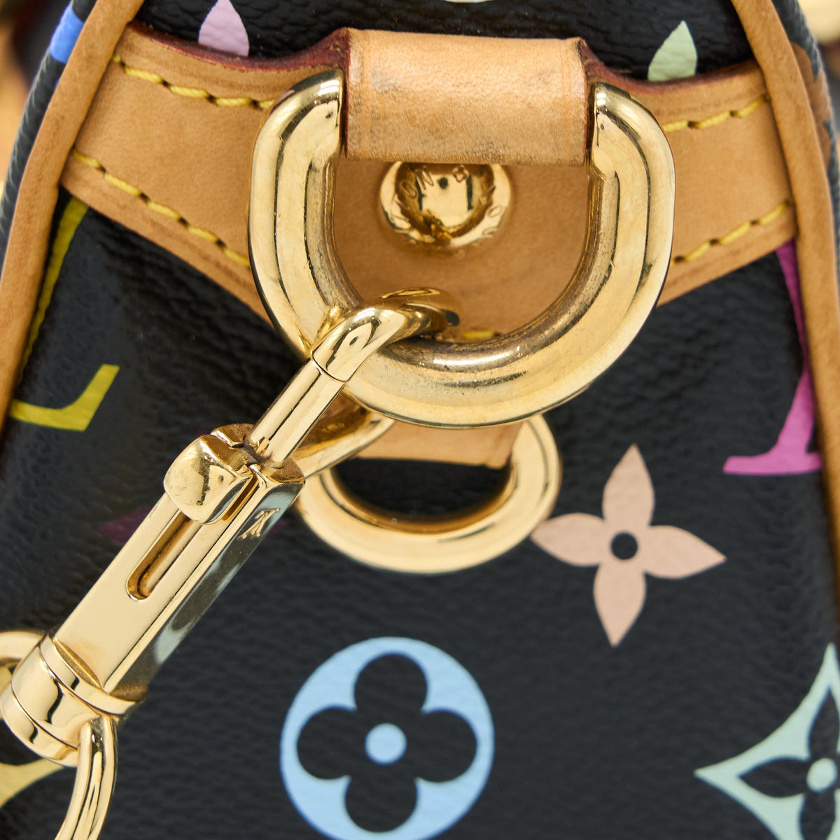 LOUIS VUITTON RITA BAG MULTICOLOUR MONOGRAM CANVAS BLACK GHW