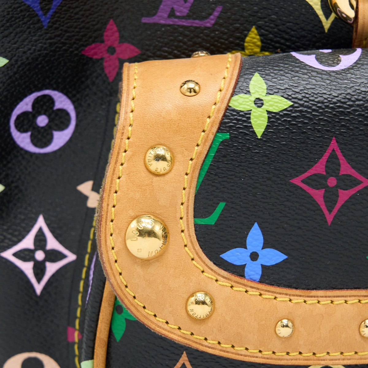 LOUIS VUITTON RITA BAG MULTICOLOUR MONOGRAM CANVAS BLACK GHW