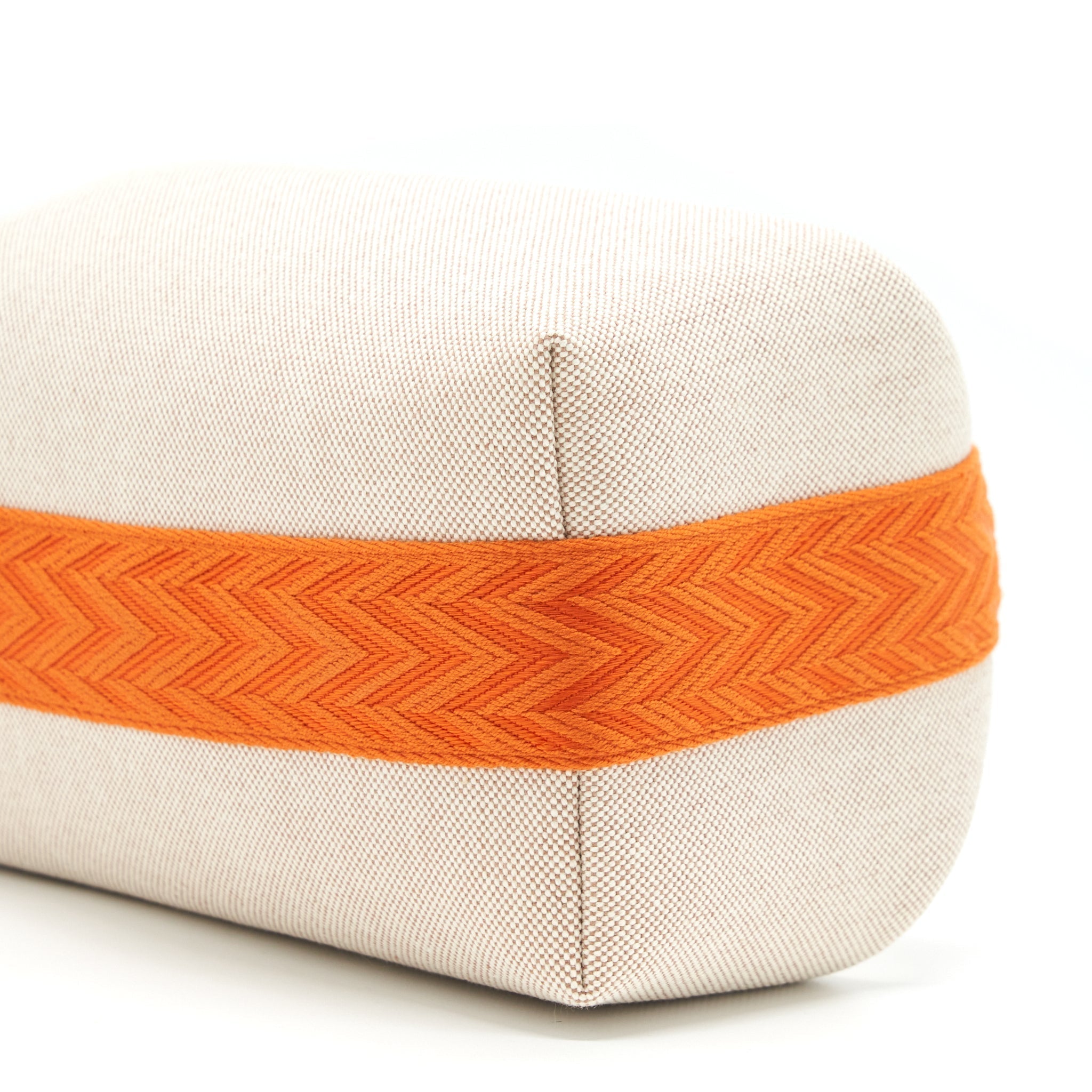 HERMES TROUSSE DE TOILETTE BRIDE A BRACPETIT MODELE BEIGE/ORANGE