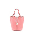 HERMES PICOTIN 18 LOCK BAG ROSE AZALEE SHW