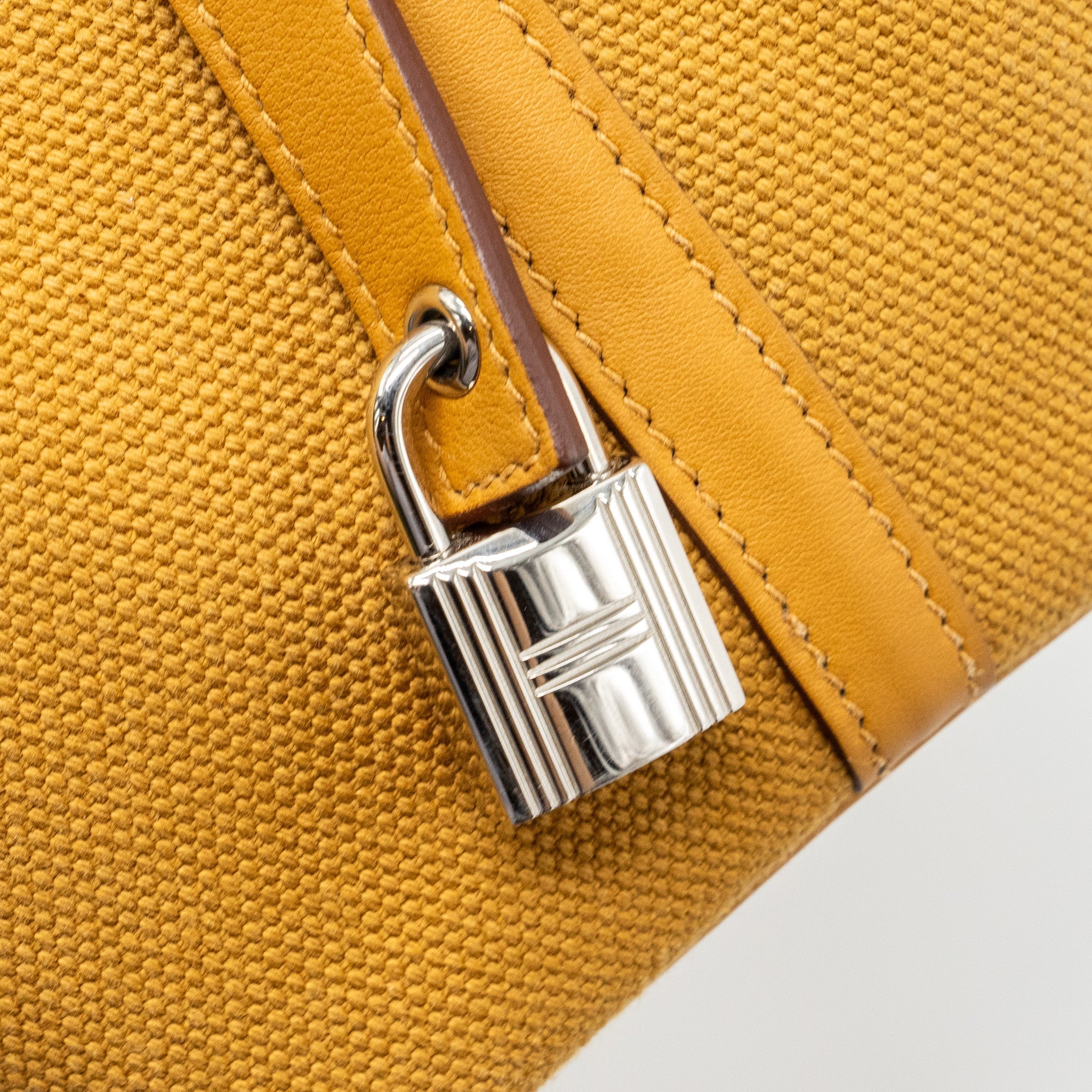 HERMES PICOTIN CARGO 18 LOCK BAG SWIFT / CANVAS DESERT / SESAME SHW