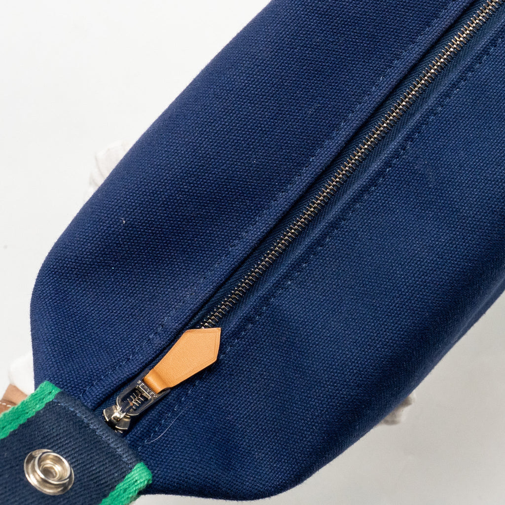 HERMES TROUSSEAU DE TOILETTE BRIDE A BRAC PM MARINE SHW