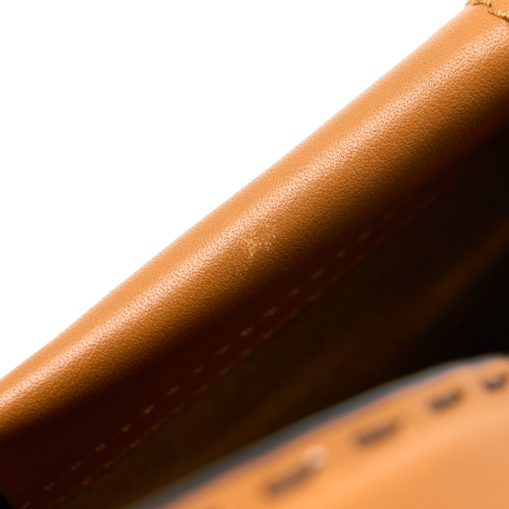 FENDI MEDIUM PEEKABOO BAG CALFSKIN CARAMEL GHW