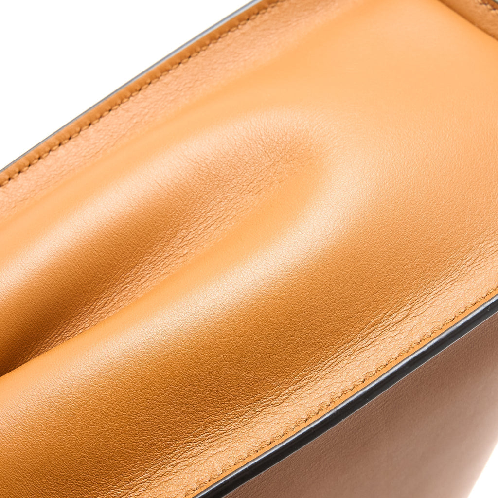 FENDI MEDIUM PEEKABOO BAG CALFSKIN CARAMEL GHW