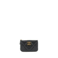 CHANEL 19 MINI POUCH LAMBSKIN BLACK GHW
