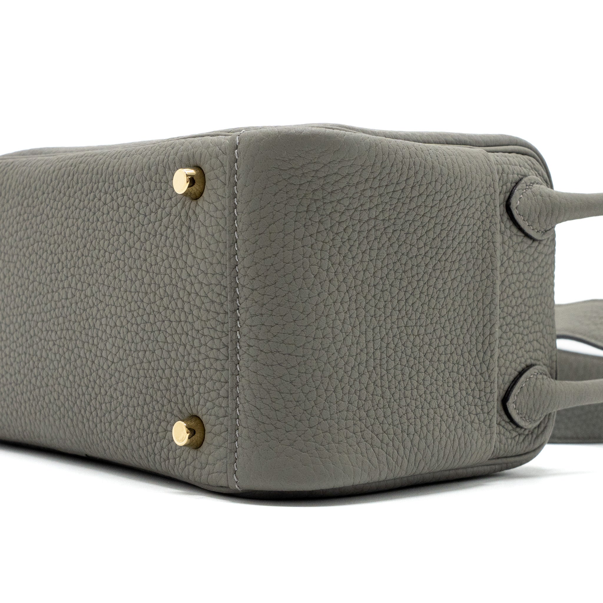 HERMES MINI LINDY CLEMENCE GRIS MEYER GHW