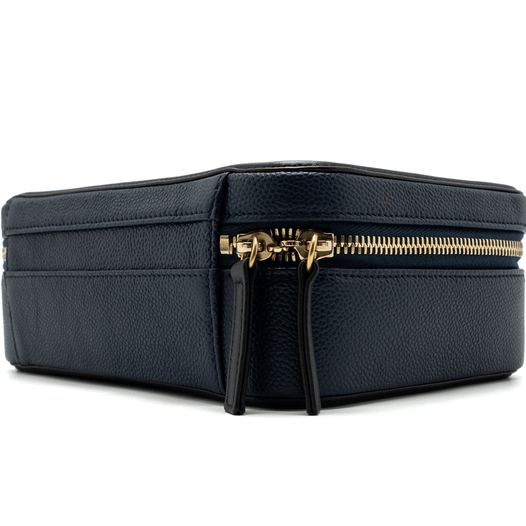CHANEL FILIGREE CAMERA BAG CAVIAR DARK BLUE/ BLACK GHW
