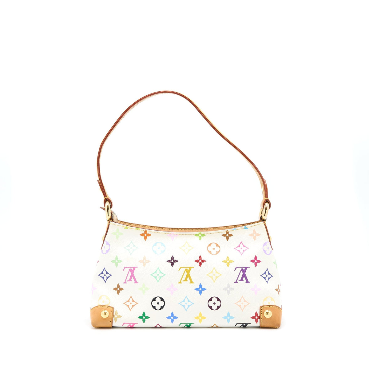 LOUIS VUITTON VINTAGE ELIZA SHOULDER BAG WHITE/MULTICOLOUR GHW