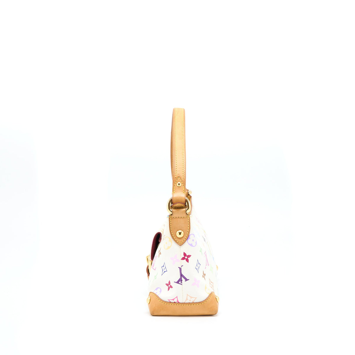 LOUIS VUITTON VINTAGE ELIZA SHOULDER BAG WHITE/MULTICOLOUR GHW