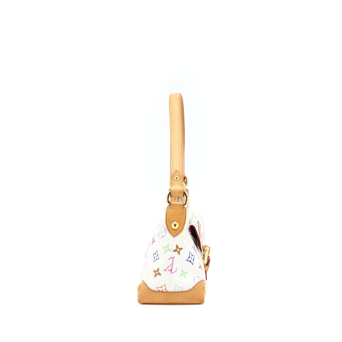 LOUIS VUITTON VINTAGE ELIZA SHOULDER BAG WHITE/MULTICOLOUR GHW