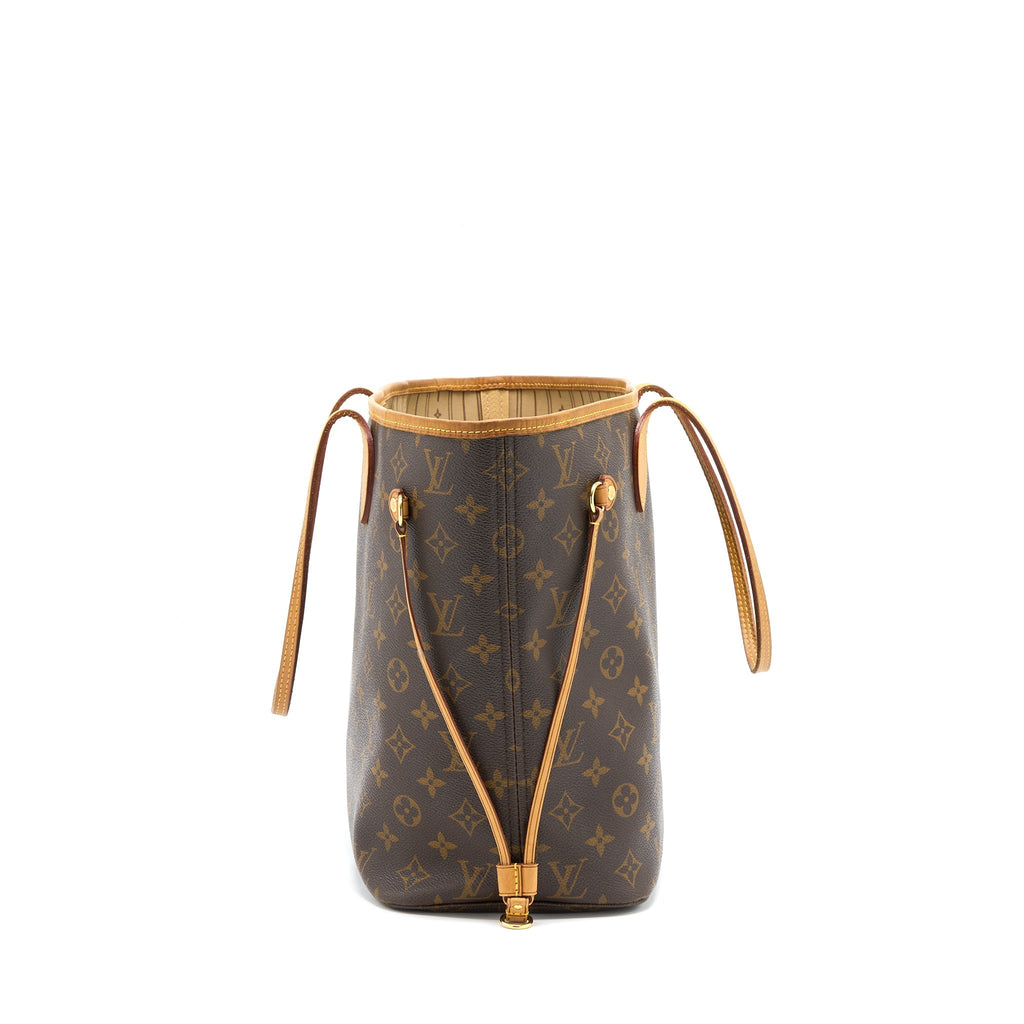 LOUIS VUITTON NEVERFULL MM MONOGRAM CANVAS GHW