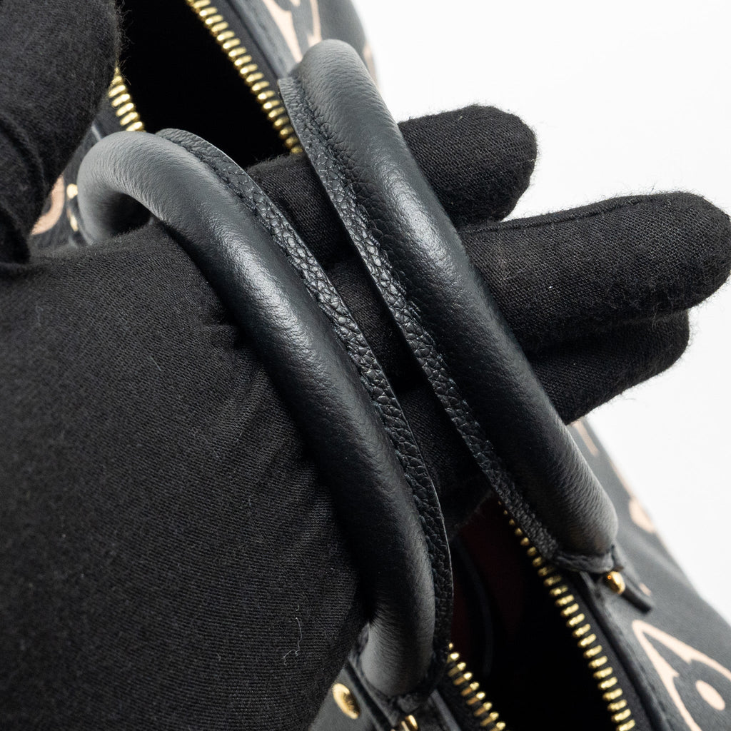 LOUIS VUITTON SPEEDY BANDOULIERE 25 BICOLOUR MONOGRAM EMPREINTE BLACK/MULTICOLOUR GHW