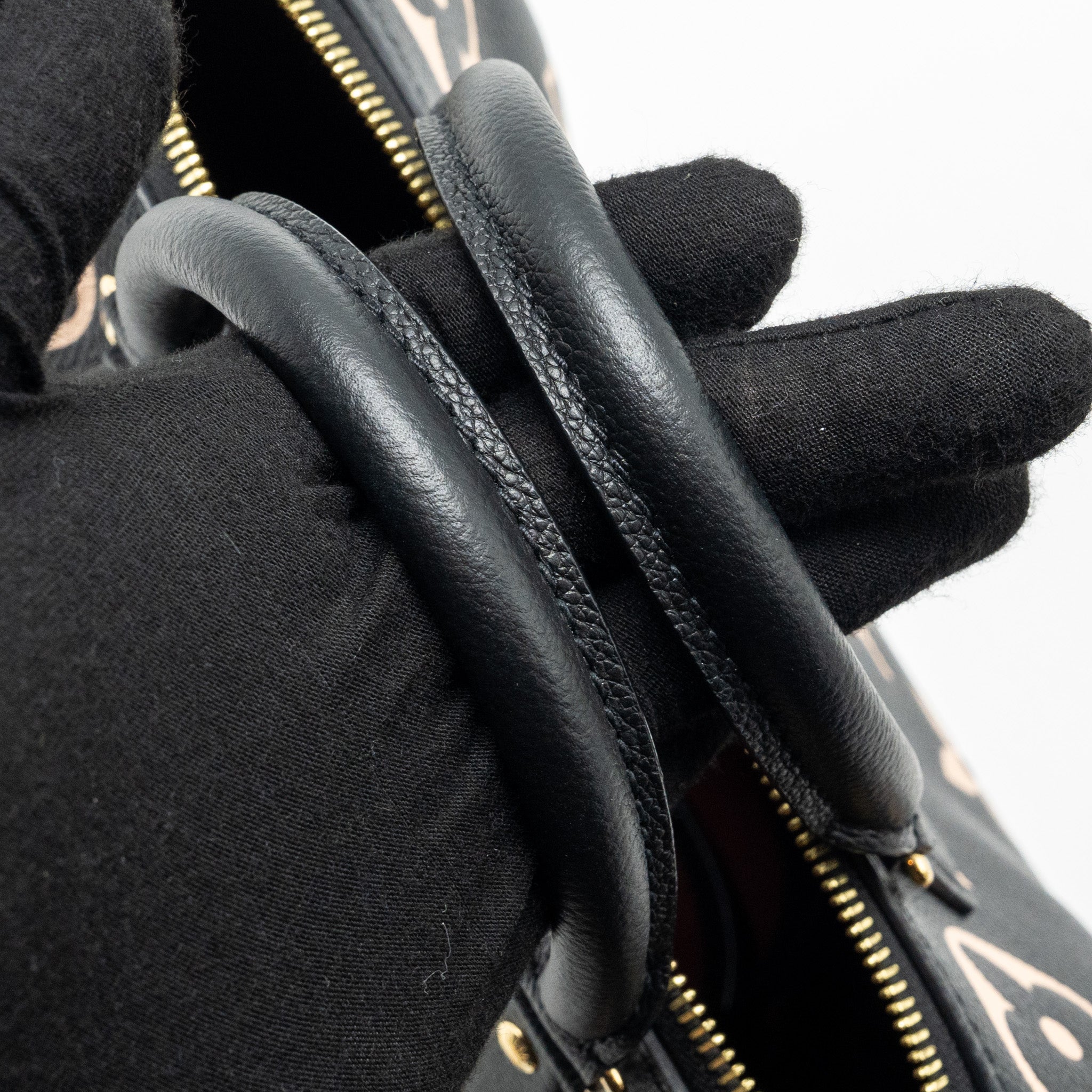 LOUIS VUITTON SPEEDY BANDOULIERE 25 BICOLOUR MONOGRAM EMPREINTE BLACK/MULTICOLOUR GHW
