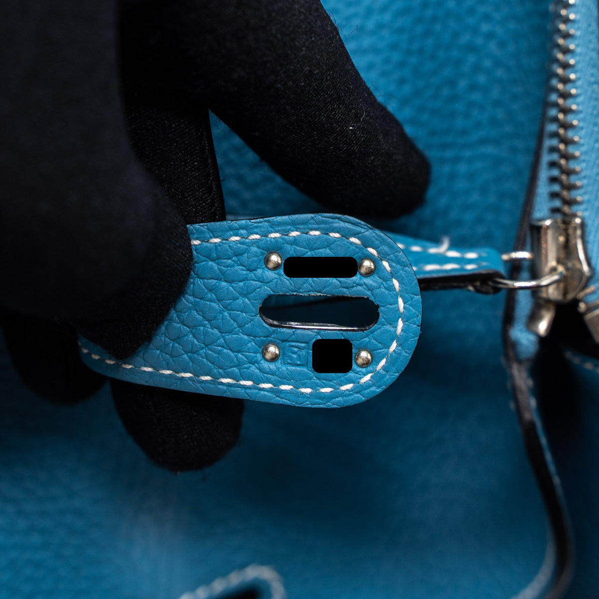 Hermes Lindy 30 Clemence Blue Jeans SHW