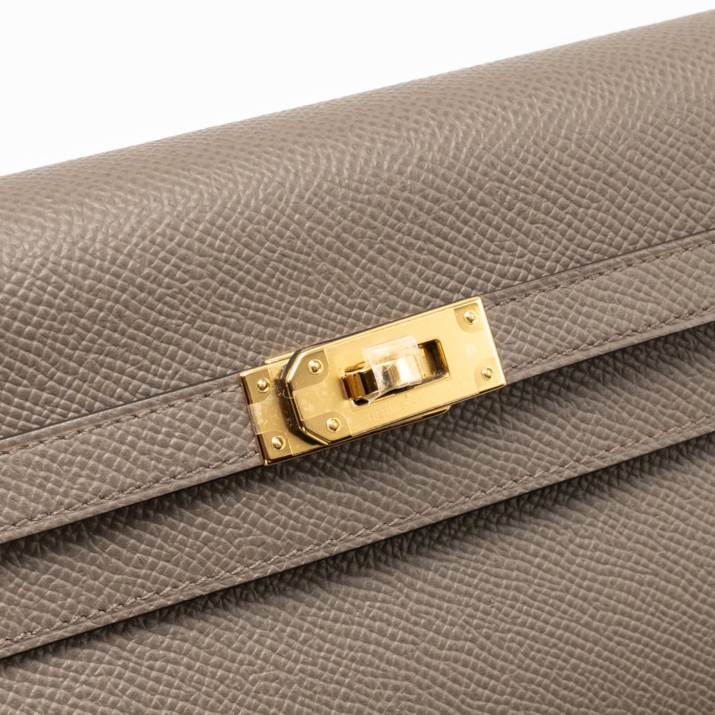 HERMES KELLY TO GO EPSOM GRIS ETAIN GHW