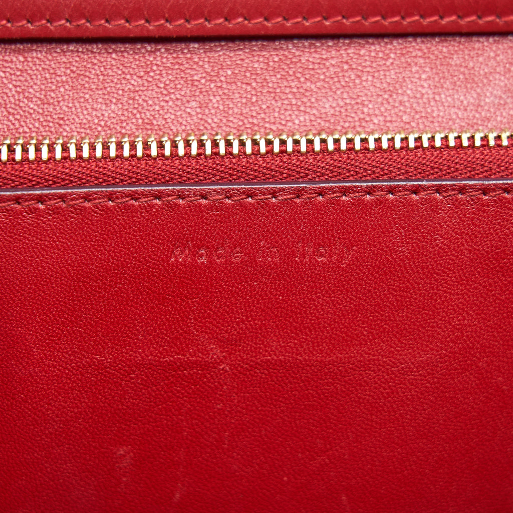 CELINE MEDIUM CLASSIC BAG RED WITH GHW