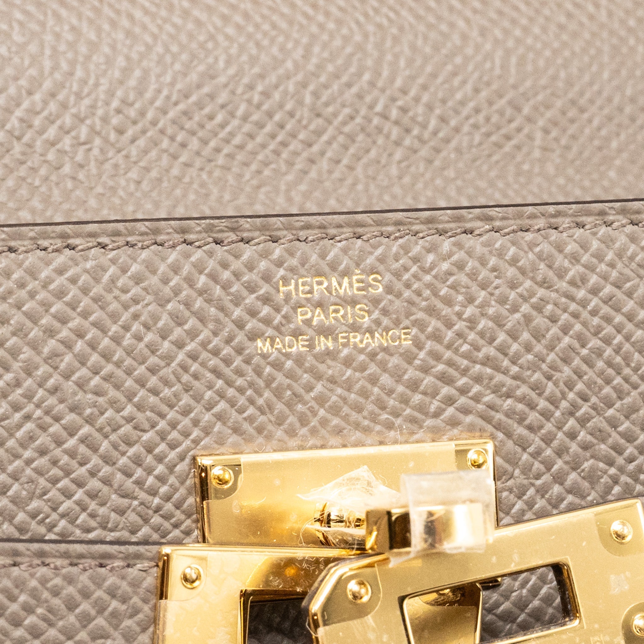 HERMES KELLY TO GO EPSOM GRIS ETAIN GHW