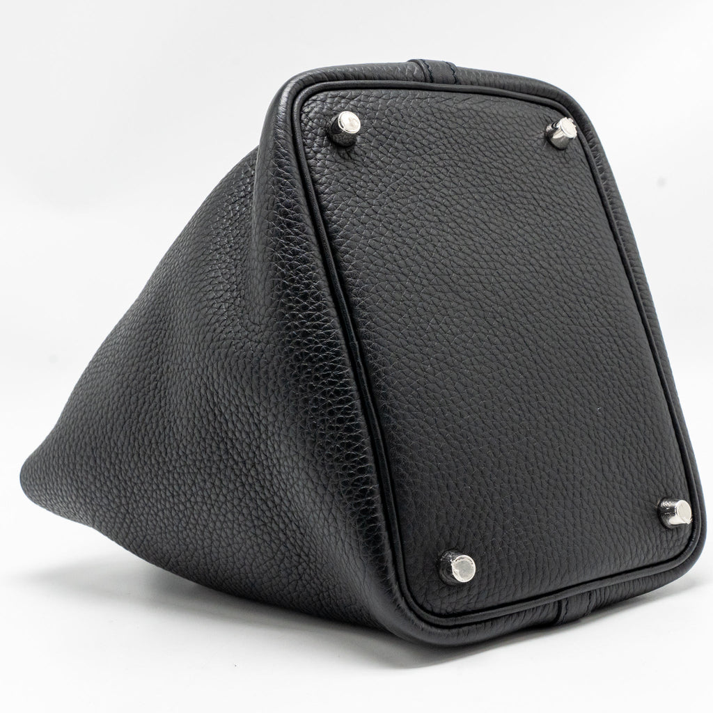 HERMES PICOTIN 18 LOCK BAG CLEMENCE BLACK SHW