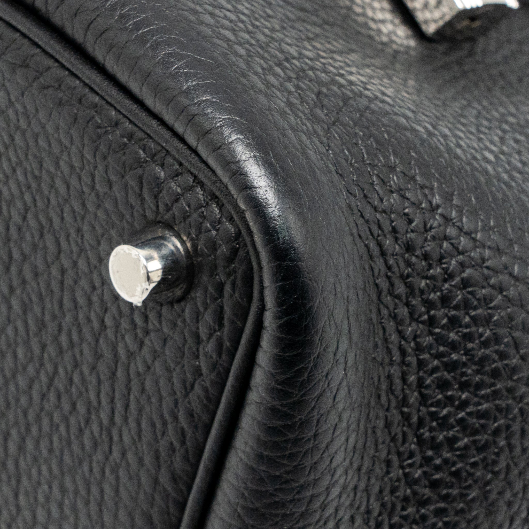 HERMES PICOTIN 18 LOCK BAG CLEMENCE BLACK SHW