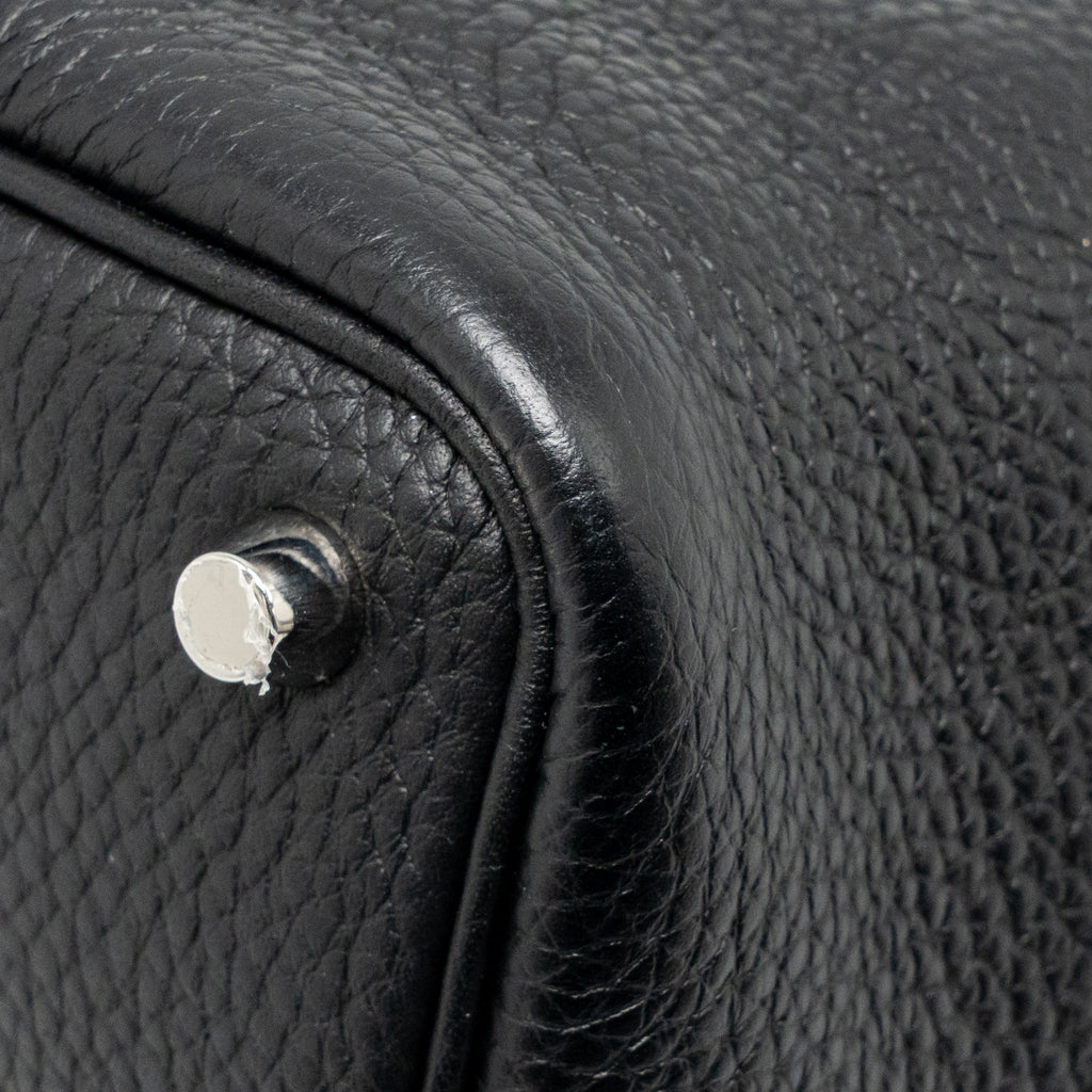 HERMES PICOTIN 18 LOCK BAG CLEMENCE BLACK SHW