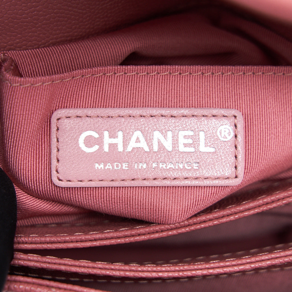 CHANEL URBAN COMPANION FLAP BAG CAVIAR PINK SHW