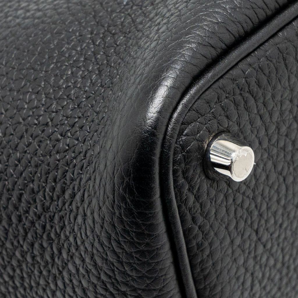 HERMES PICOTIN 18 LOCK BAG CLEMENCE BLACK SHW