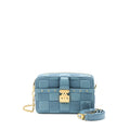 LOUIS VUITTON TROCA PM DAMIER QUILT LAMBSKIN LIGHT BLUE GHW (NEW VERSION)