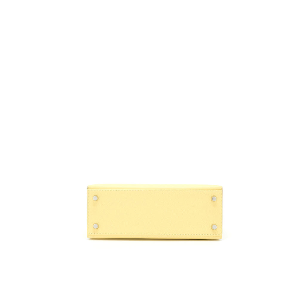 HERMES KELLY 25 EPSOM 1Z JAUNE POUSSIN SHW