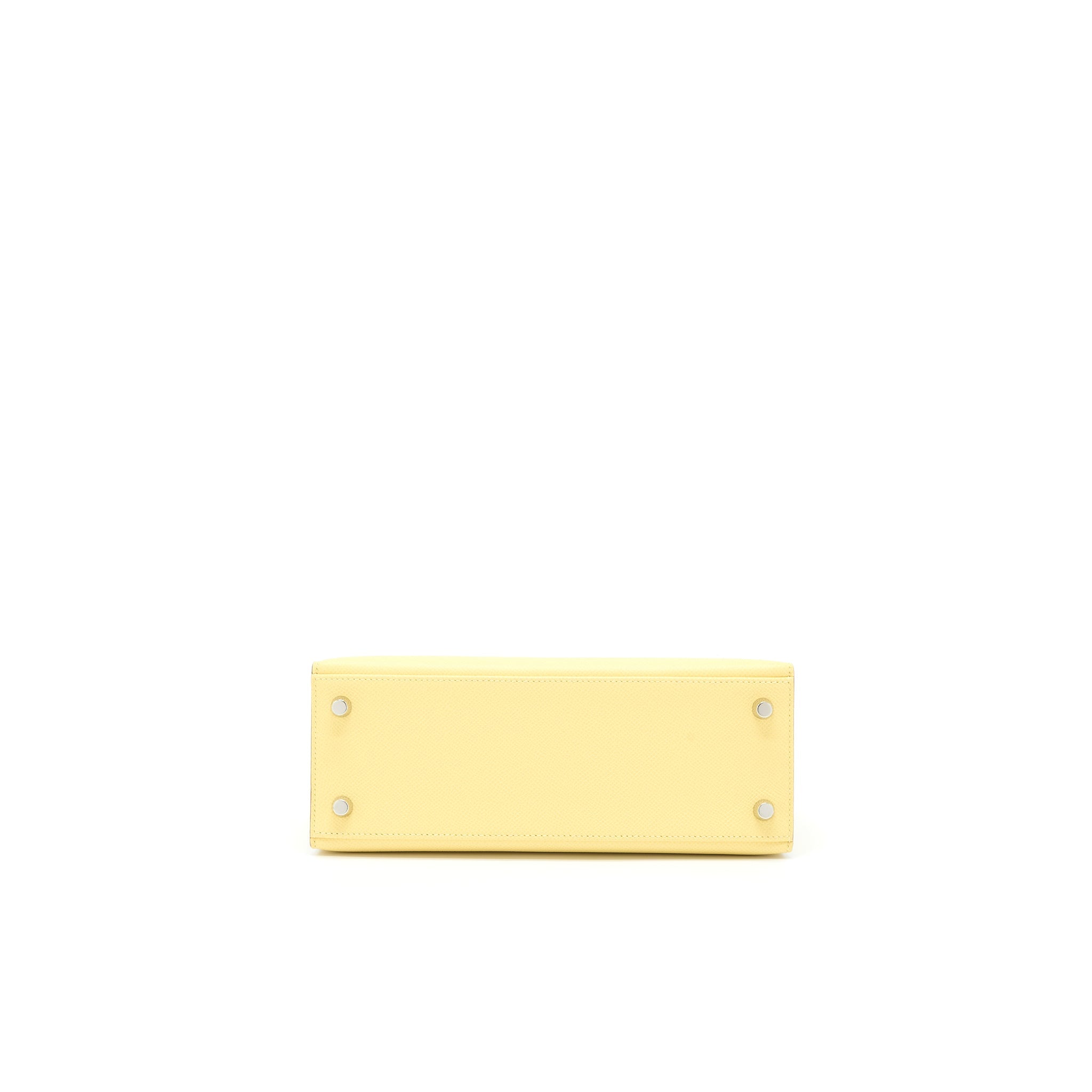 HERMES KELLY 25 EPSOM 1Z JAUNE POUSSIN SHW