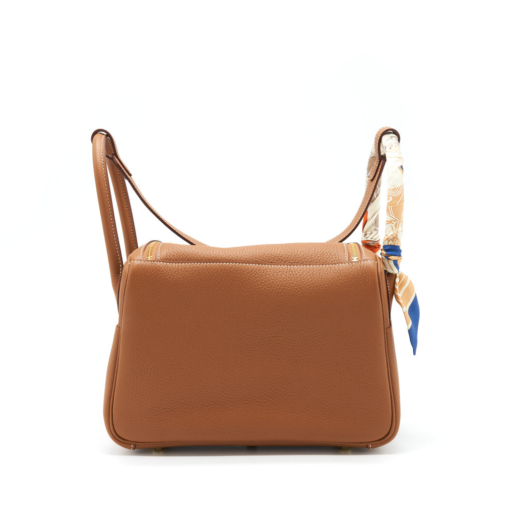 Hermes Lindy 26 Clemence Gold GHW With An Extra Twilly