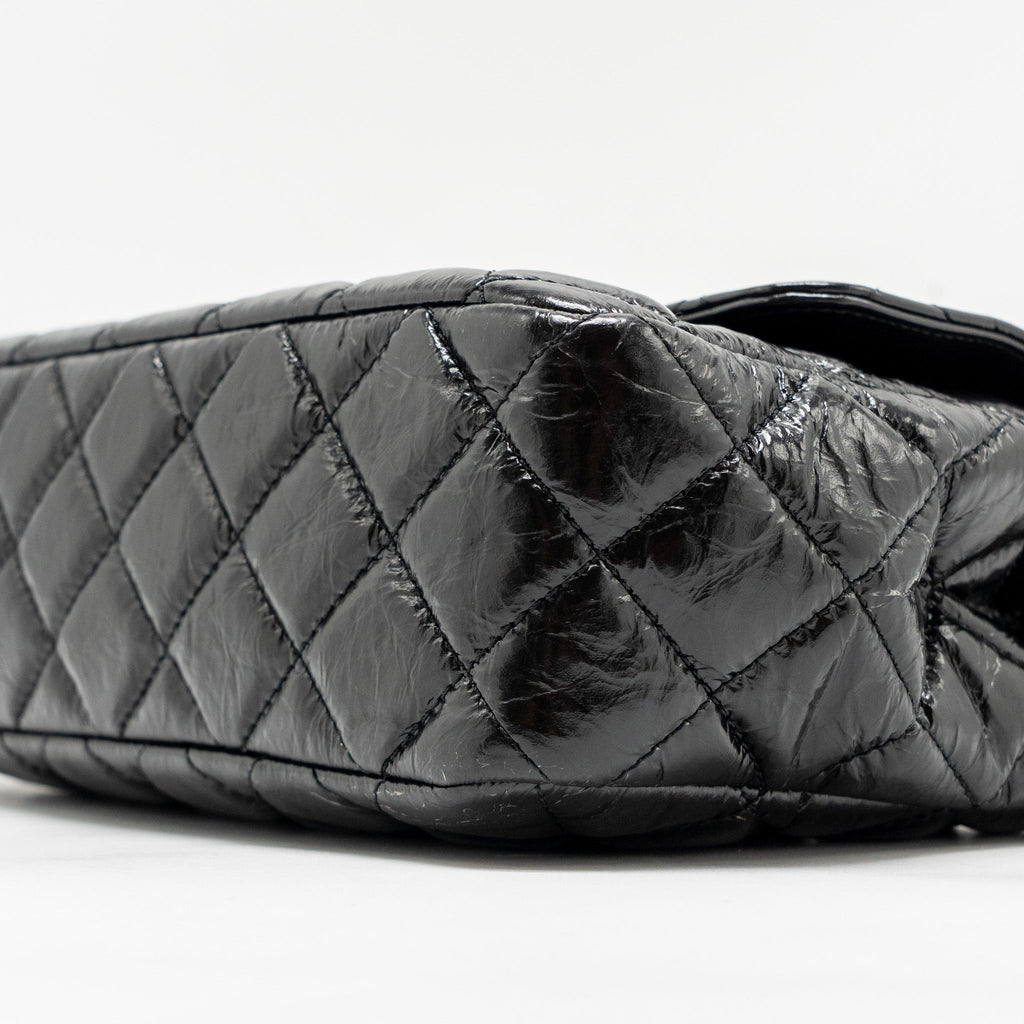 CHANEL HOBO BAG SHINY CALFSKIN BLACK GHW (MICROCHIP)