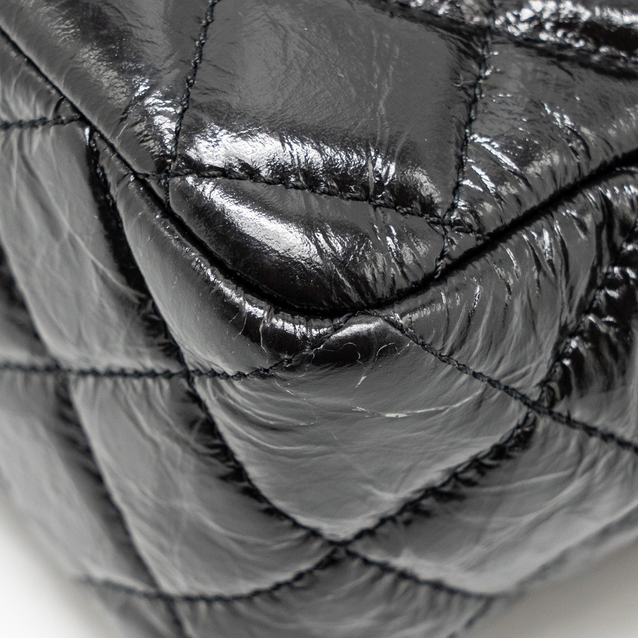 CHANEL HOBO BAG SHINY CALFSKIN BLACK GHW (MICROCHIP)