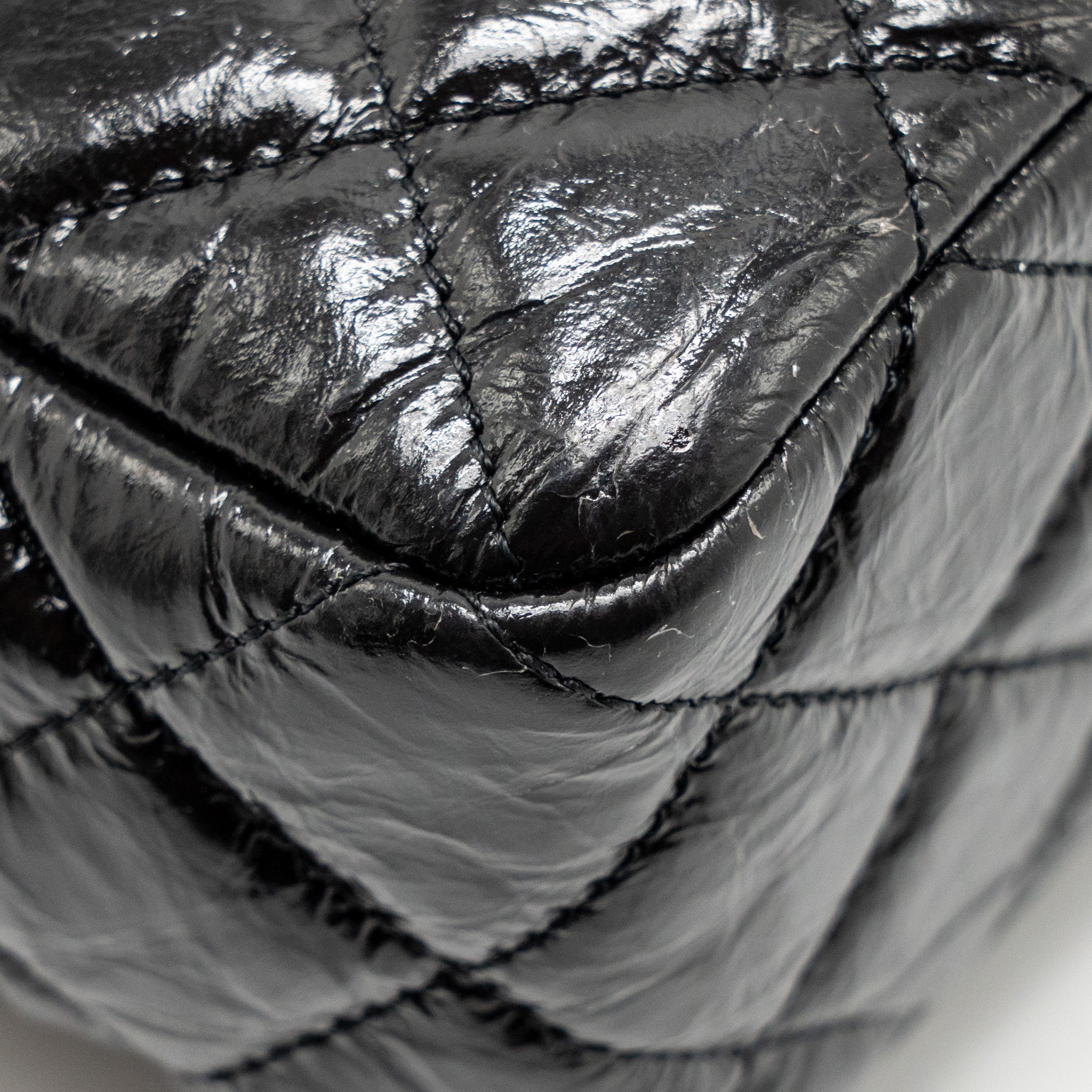 CHANEL HOBO BAG SHINY CALFSKIN BLACK GHW (MICROCHIP)